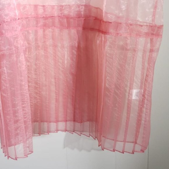 Sheer Peach Vintage Style Slip Dress - Picture 3 of 6